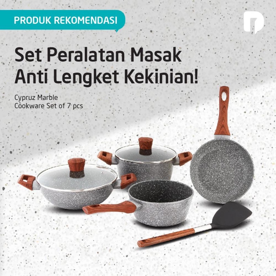 Panci Set Panci Keramik Anti Lengket Wajan Keramik Kuali Marble Set Lengkap Cypruz Sauce Pan Panci S