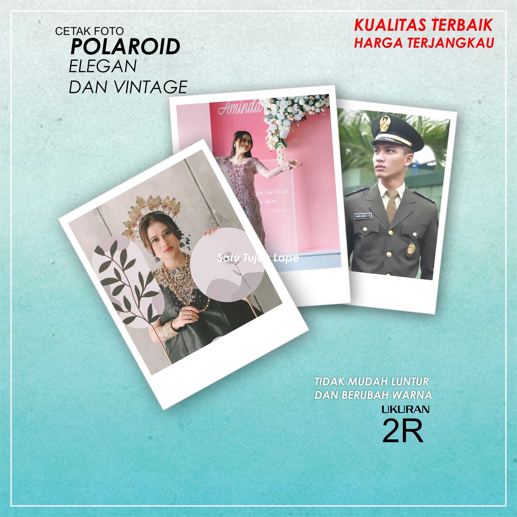 [ CETAK FOTO ] Polaroid Uk. 2 R Satuan