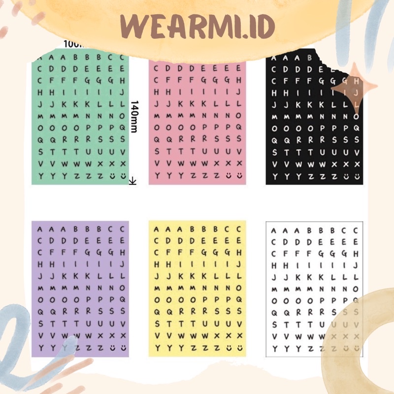 

Stiker Alphabet Huruf Bulat | Round Alphabet Letter Sticker- sl8