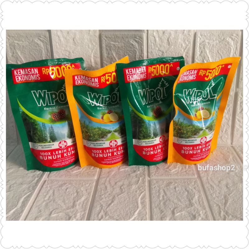WIPOL karbol cemara / karbol lemon pembersih lantai 240ml