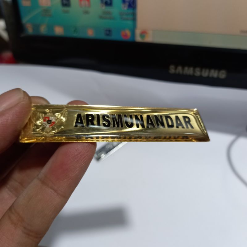name tag/nama dada/papan nama / atribut pns