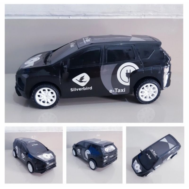 Mainan Mobil Silver Blue Bird Tarik - Edukatif Mobilan Taxi Anak