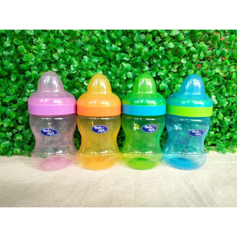 BABY SAFE AP015/Training cup soft spout 6m+ anti tumpah/botol minum bayi/botol dot/botol cucupan sil