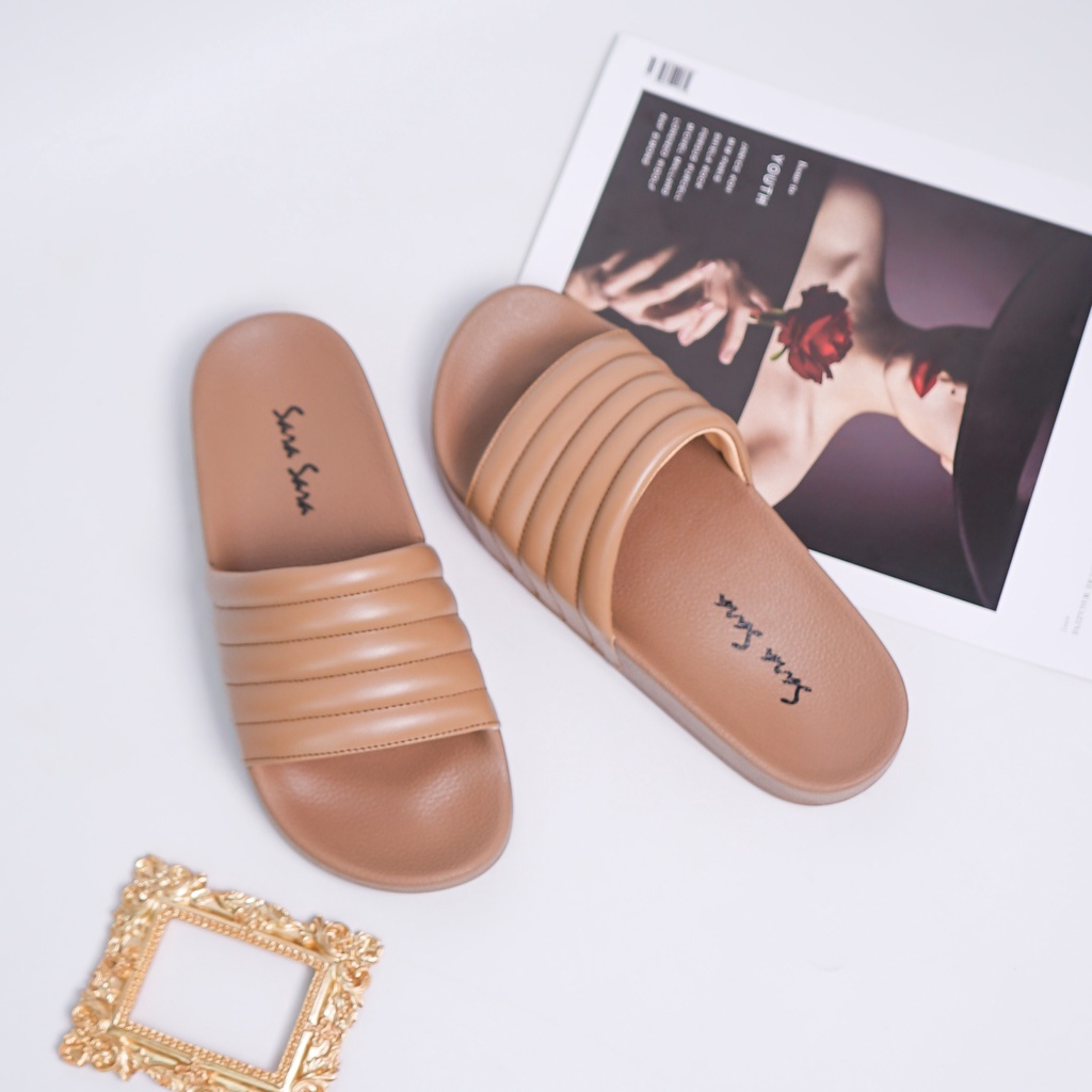 Sara Sara GERRY Sandal Slop Wanita sandal empuk kekinian sandal santai sandal rumah ala korea terbaru