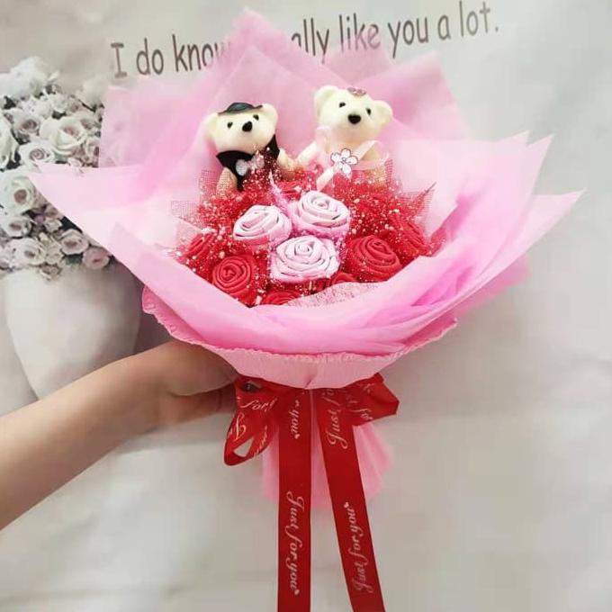 

Produk Unggulan Buket Bunga Valentine - Bunga Anniversary - Kado Ulangtahun 12B+2B 027