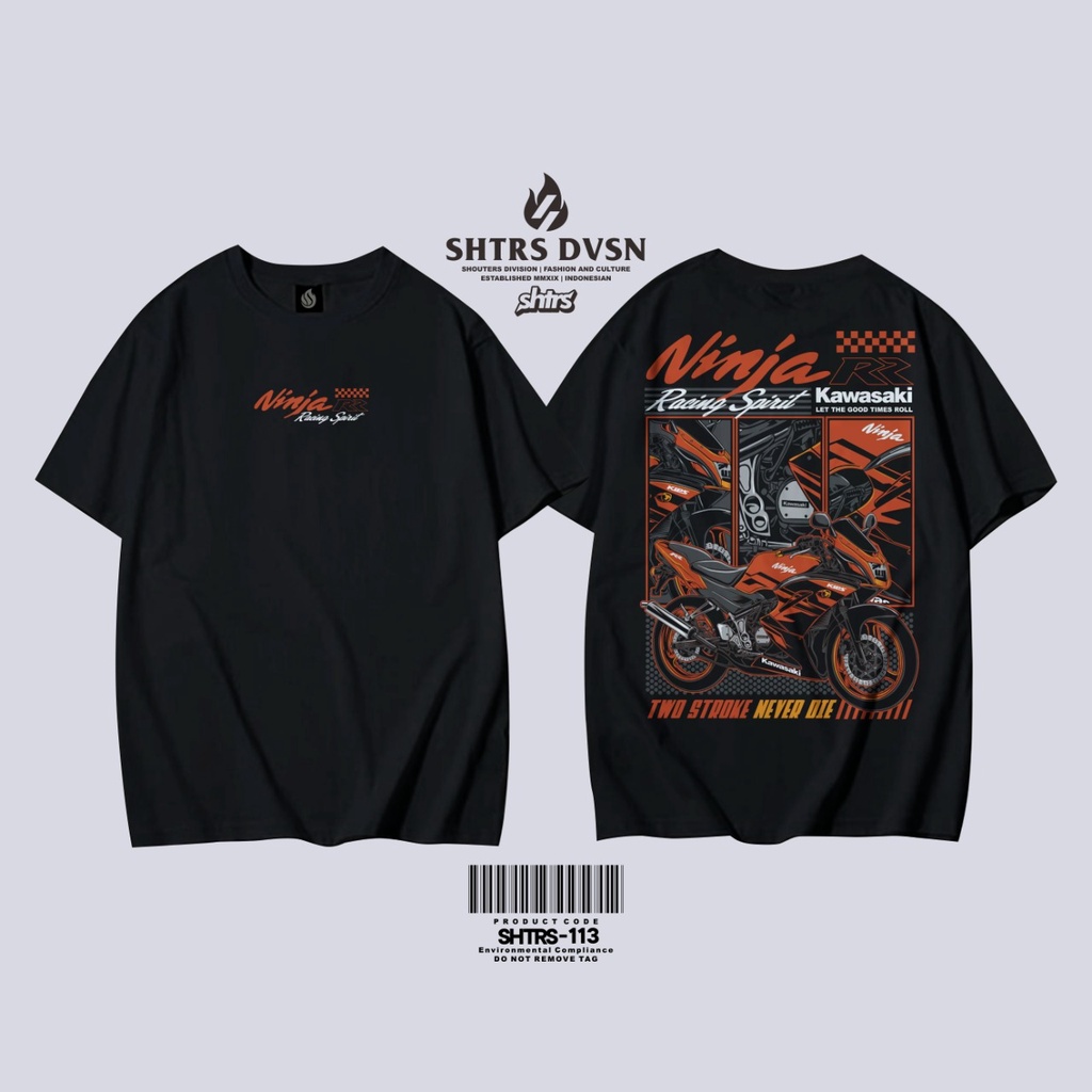 Kaos KAWASAKI NINJA INDONESIA Kaos NINJA RR 2 TAK Baju NINJA SS