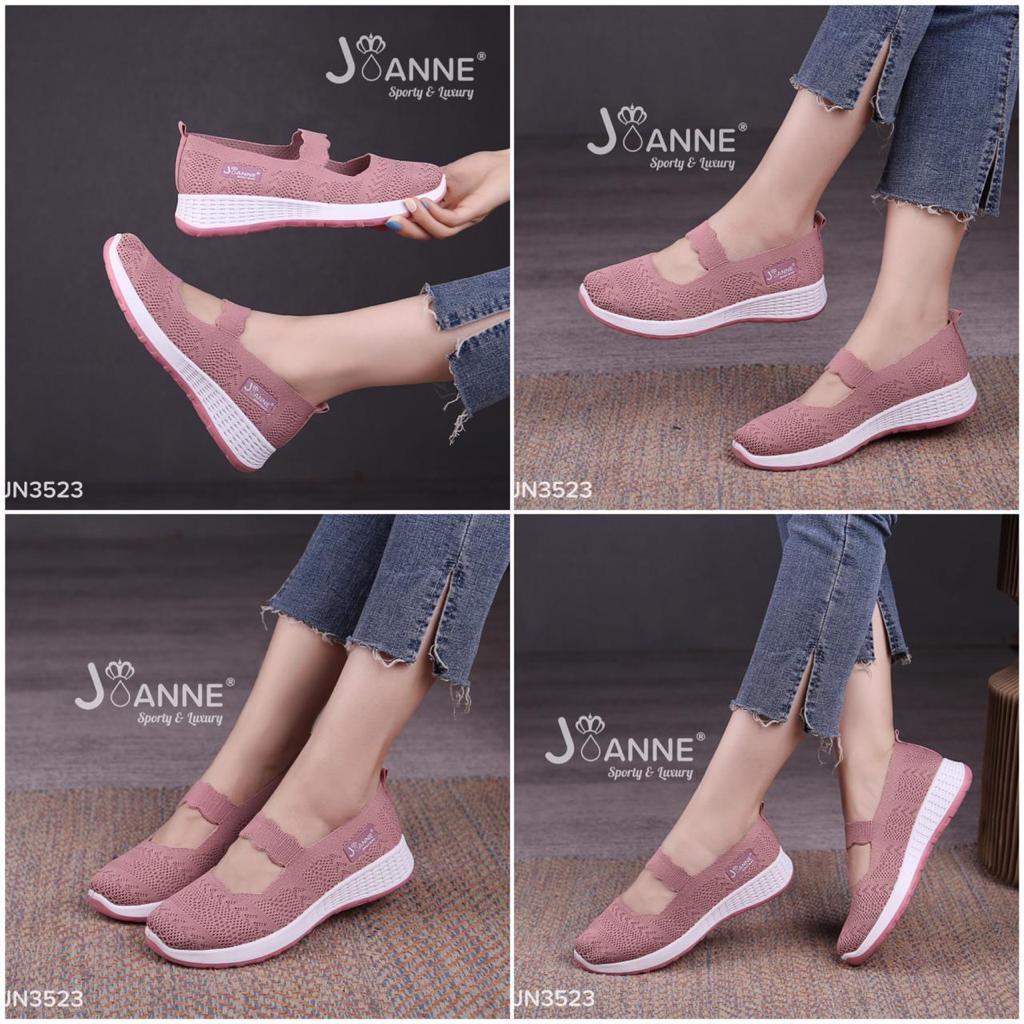 JOANNE SEPATU WANITA FLYKNIT FLATS SHOES #JN3523 ORIGINAL