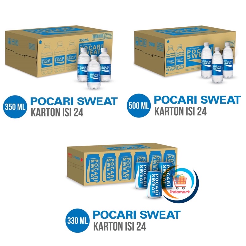 Pocari Sweat Botol / Kaleng 1 Dus Isi 24 pcs