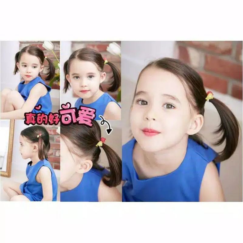 Karet Rambut Mini Anak BATITA Baby / Karet Rambut Kecil Motif Lucu isi (5 PCS)