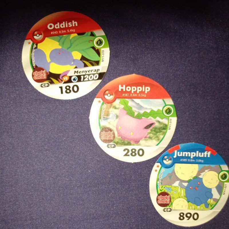 

Oddish-Hoppip-Jumpluff