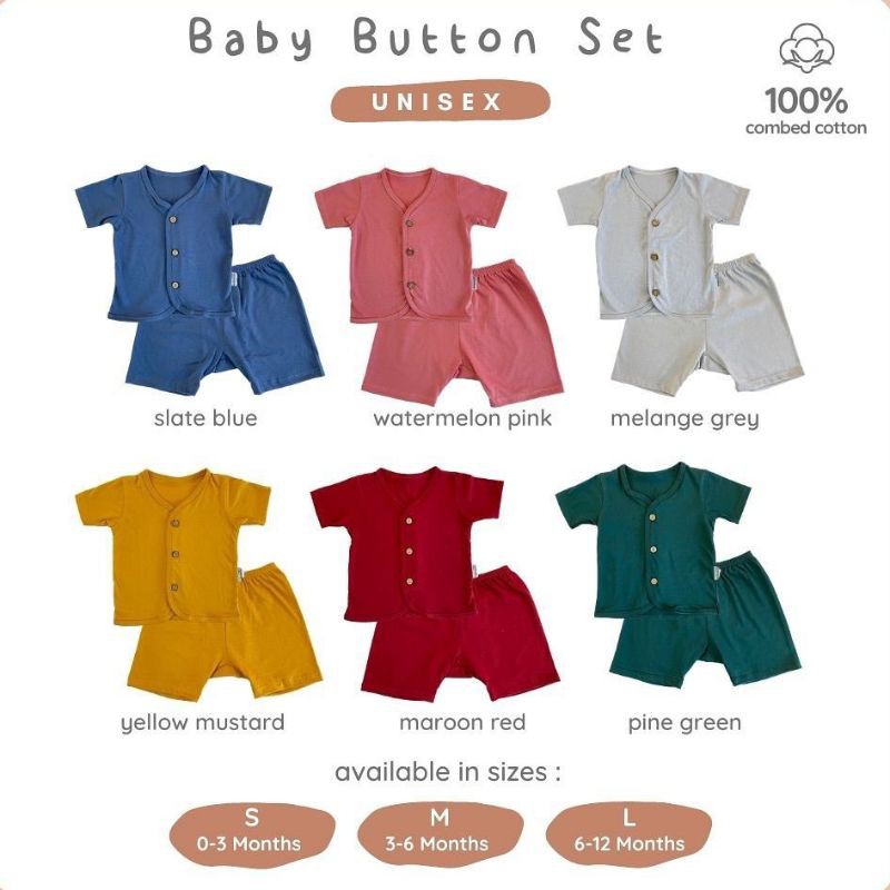 Ardenleon Setelan Baby Button SML