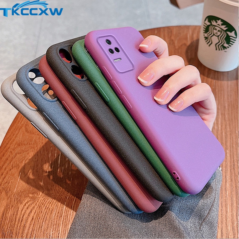 Soft Case Poco F4 Poco F4 GT Slim Matte Silicone Sandstone