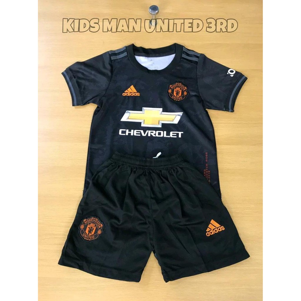 TERLARIS  Setelan Jersey Celana Manchester United MU 3rd Kids Premium Quality - Official Grade Ori