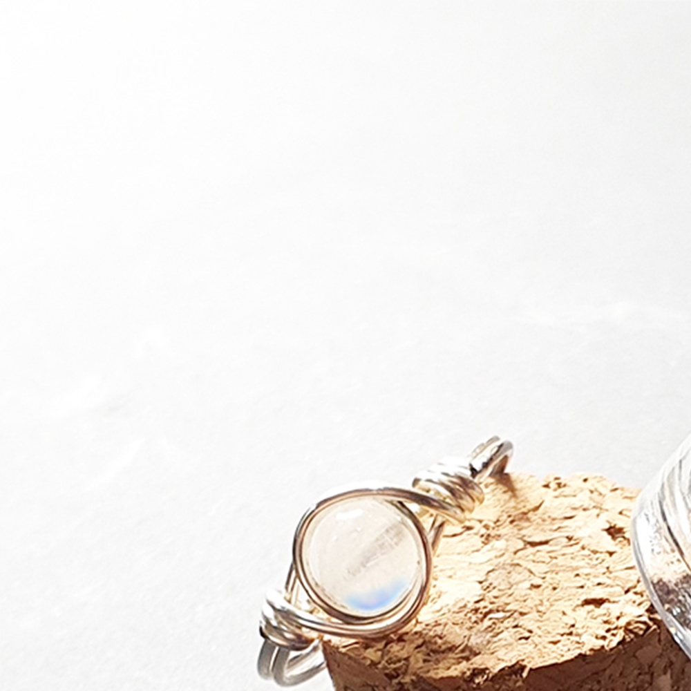 Moonstone Vortex Ring / Cincin Moonstone