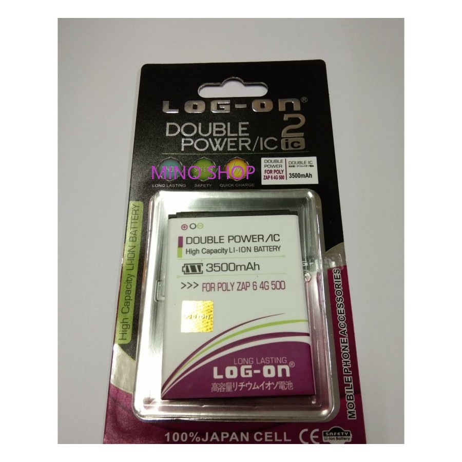 BATERAI POLYTRON ZAP 6 CLEO 4G 500 - PL-7W5 LOG ON DOUBLE POWER BATRE