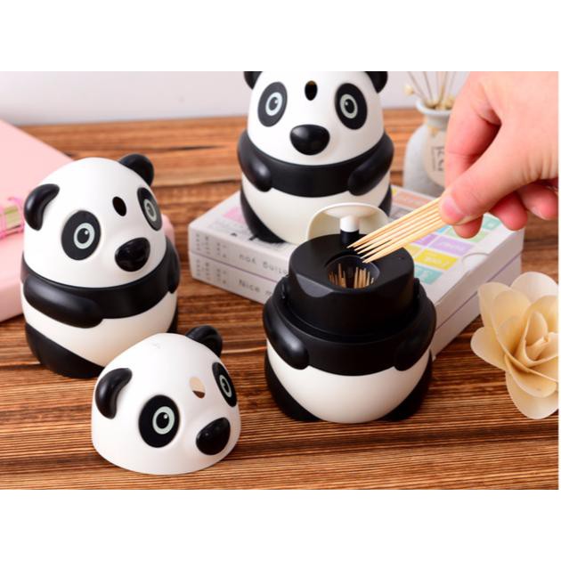 Tempat Tusuk Gigi Panda Lucu Panda Automatic Toothpick Box Krm002 Shopee Indonesia