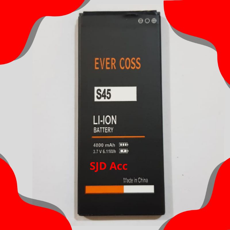 Baterai Evercoss S45 Face Unlock 4G Lte Xtream One S45 ORIGINAL Baterai Evercoss S45 Double Power ba