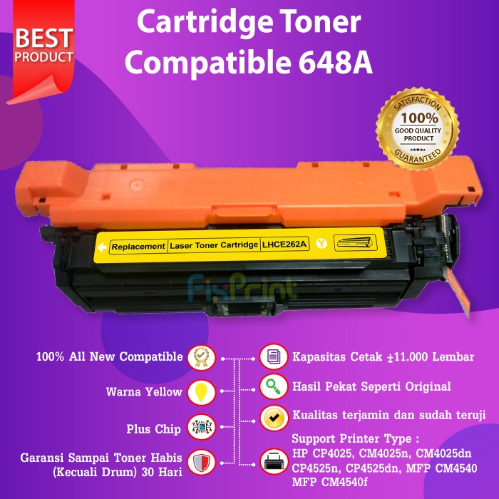 Toner Cartridge Compatible CE261A CE262A CE263A 648A-XP CP4020 CP4025