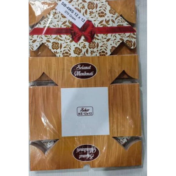 

Hot Deal Box Kotak Dus Kue Snack Motif Pita 12x12, 12x14 , 12x16 cm isi 100pcs .,.,.