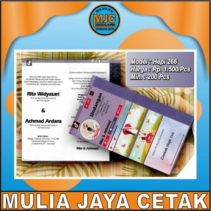 

UNDANGAN MODEL HEPI 266