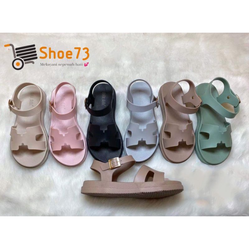 BARA BARA JSL 1788 V-11 ORIGINAL l Sandal Selop tali jelly wanita l Sendal kokop tali cewek impor