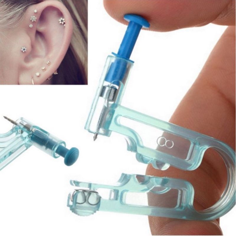 Alat Tindik Telinga Ear Piercing Steril Disposabel Jarum Pelubang Telinga Jarum Tindik Kuping