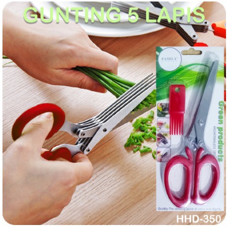 

GUNTING 5 LAPIS KITCHEN SCISSORS LAYER PISAU