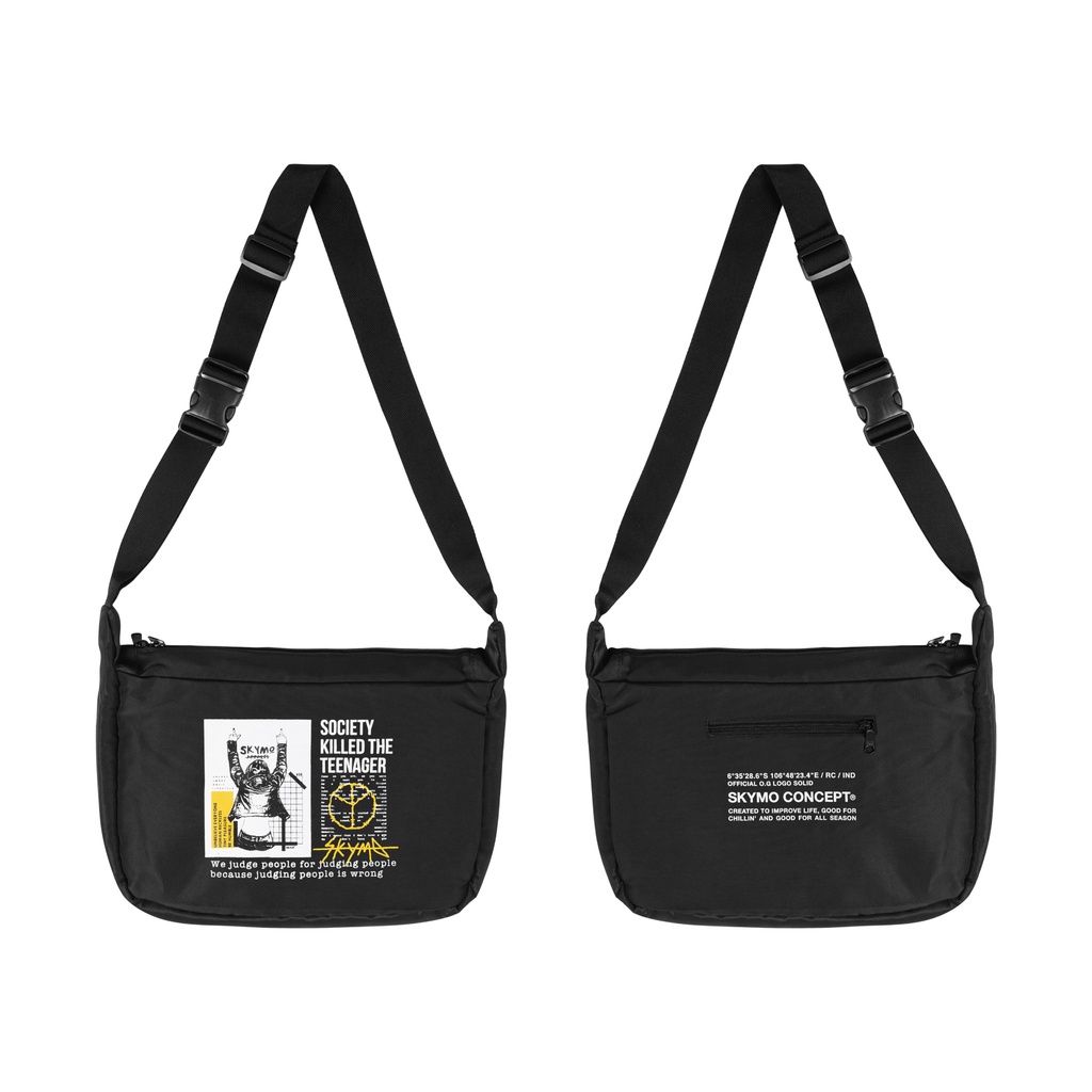 Skymo Apparel Sling Bag Fucked Black