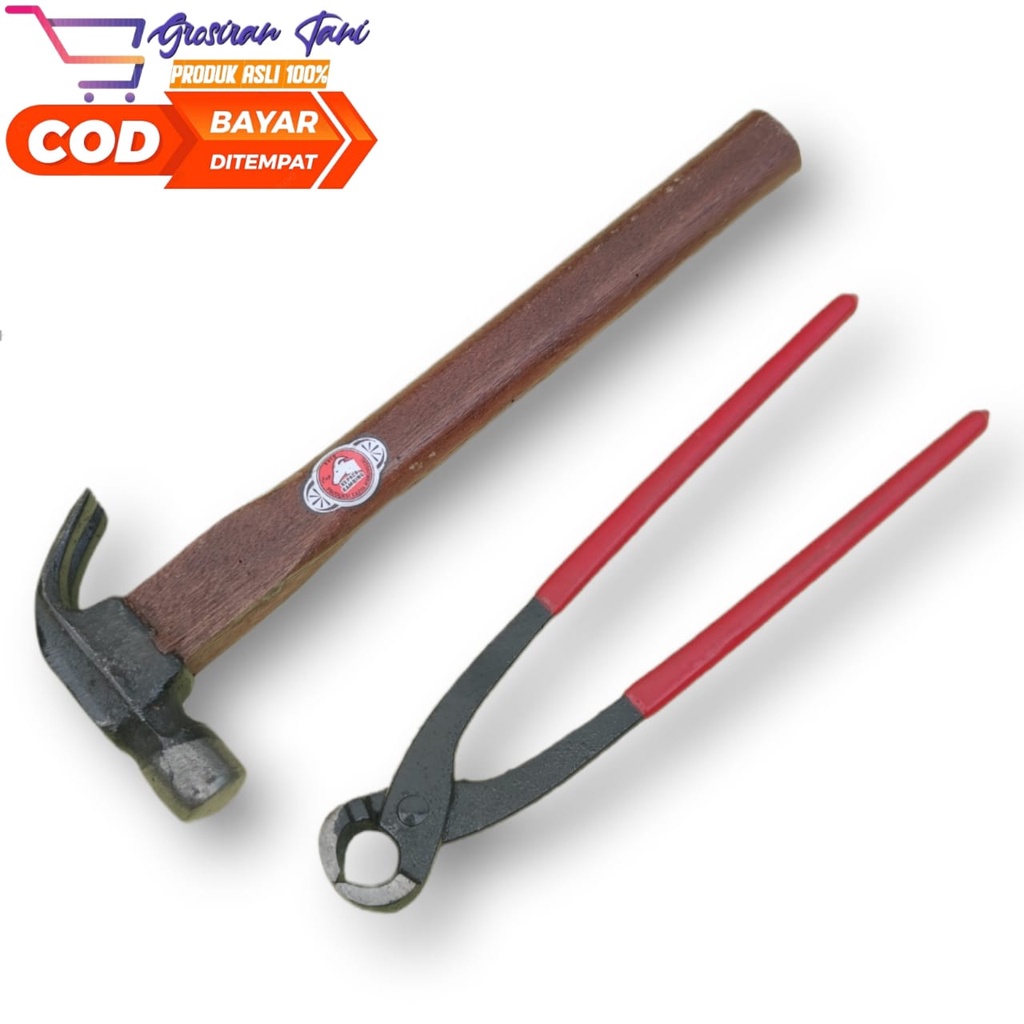 (MURAH) Alat Perkakas Bangunan Palu Cabut Congkel Paku Dan Gegep Tanggem - Palu Kambing Murah - Ragu