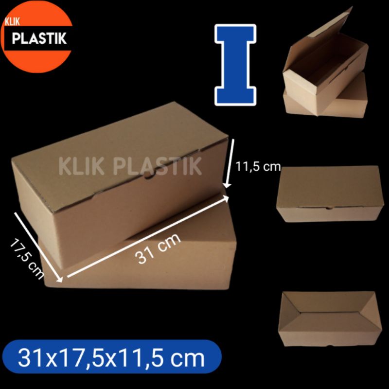 

KARDUS i COKLAT 31x17.5x11.5cm BOX DUS KARTON BOX KOTAK SEPATU PACKING