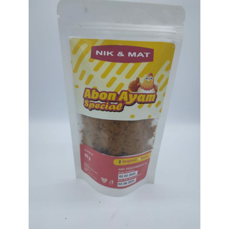 

Abon Ayam Special Nik&Mat 85gr