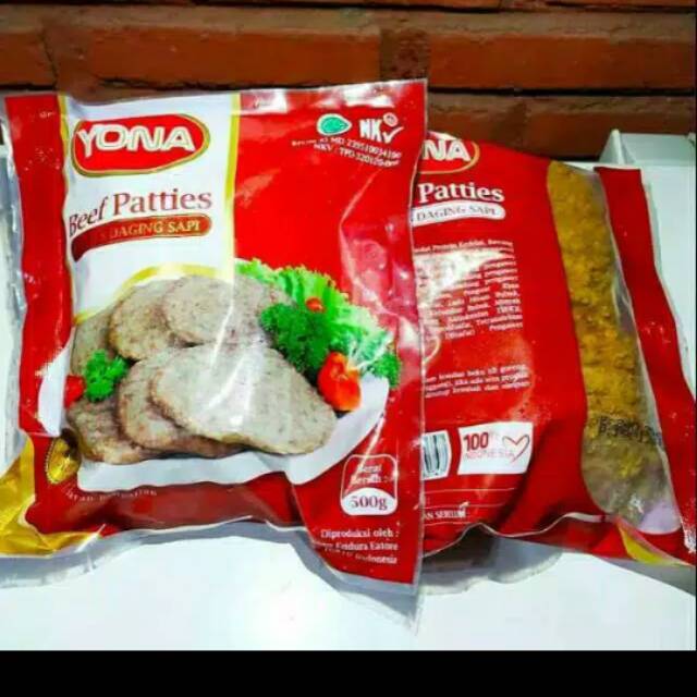 

Yona beef patties burger 500gr