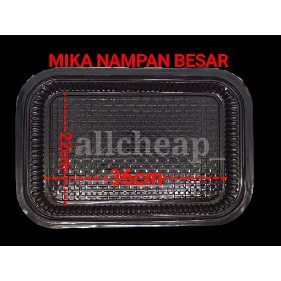 isi 10PCS PLASTIK MIKA NAMPAN BESAR MIKA TAMPAH TRAY UK L SUSUN ROTI KUE