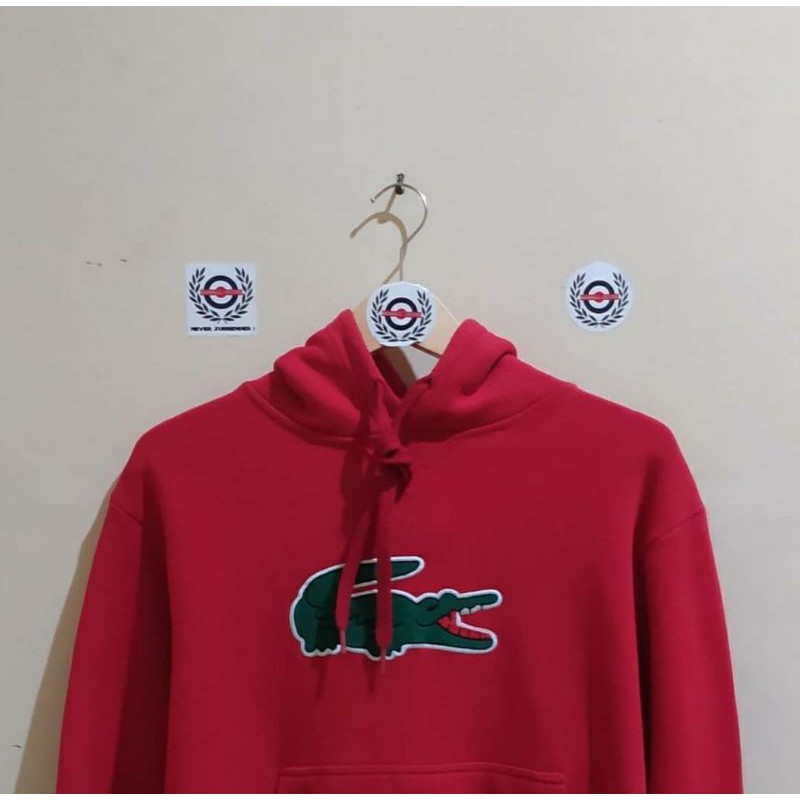Hoodie Lacoste Merah