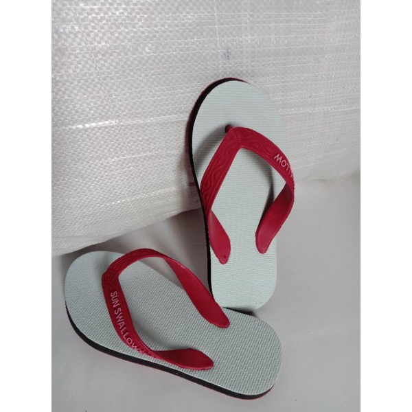 sandal jepit sunswalow / swalow hitam polos no : 9 / 9,5 / 10 / 10,5 / 11 / 12