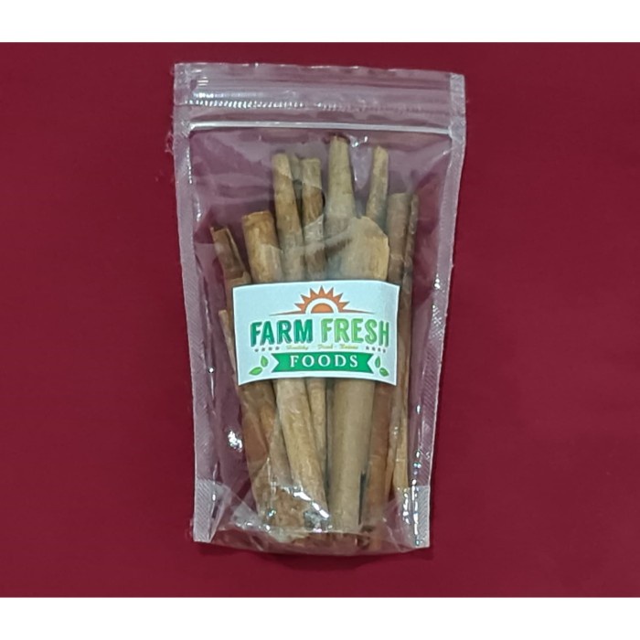 

TERMURAH KAYU MANIS / CINNAMON STICK KUALITAS EXPOR DENGAN KEMASAN ZIPPER VACUM HIGHT CLASS