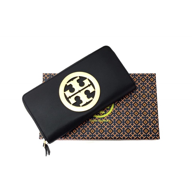 Tory Burch Charlie  Zip Continental Wallet with box dompet purse gift set toryburch ORI ORIGINAL