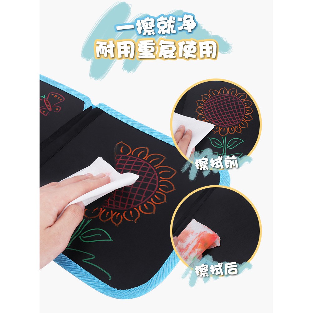 AB03 magic wipe and clean book anak karakter aktivitas