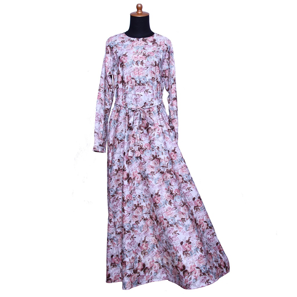 El Hurriyah Gamis Katun  Vintage Rose Peach