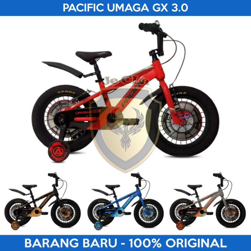 Sepeda Anak Laki Cowok BMX 16 Inch PACIFIC UMAGA GX 3.0 Ban Jumbo Umur 4 Tahun