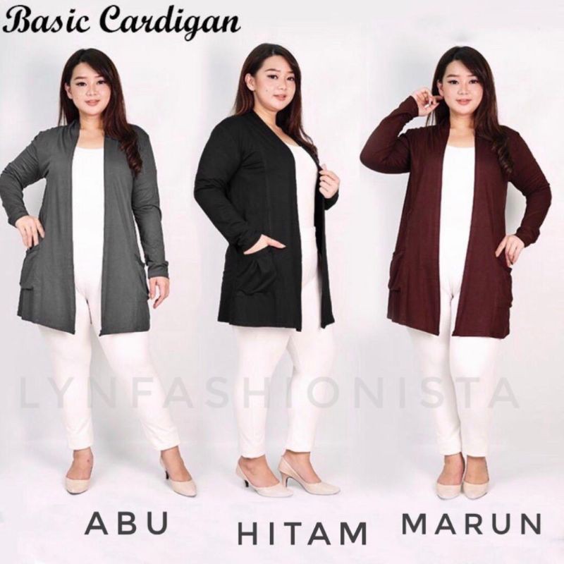 (3SIZE)KARDIGAN WANITA KAOS SPANDEK RAYON ADEM LEMBUT GRADE A PREMIUM/118