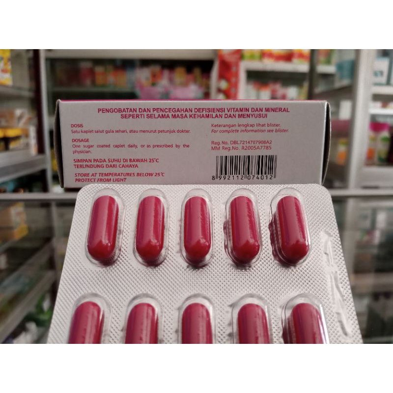 Obimin-AF 1 Blister @10 Kaplet | Multivitamin Mineral &amp; Folic Acid