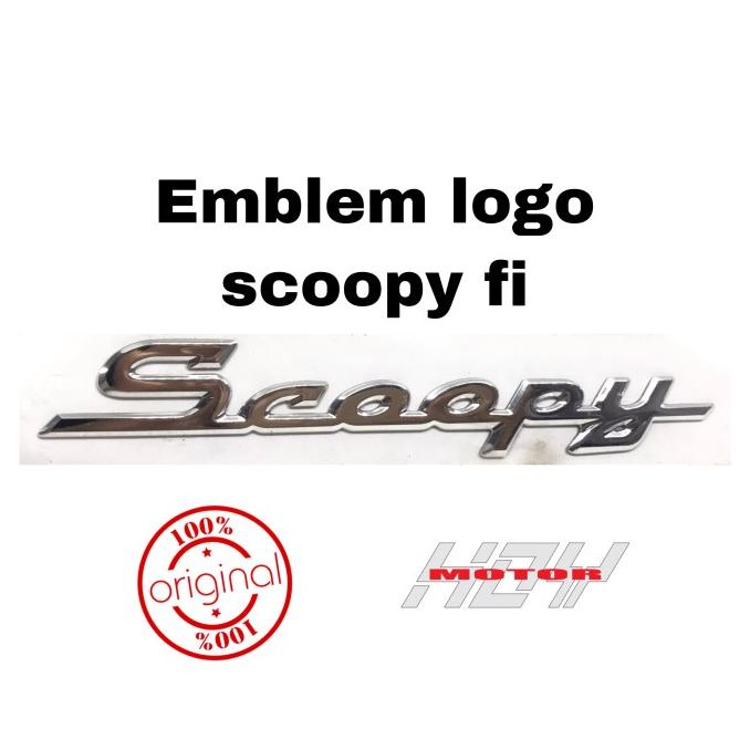 Emblem Logo Timbul scoopy original fi 2012-2016 87124-k16-a00 hoym07 Kualitas Baik