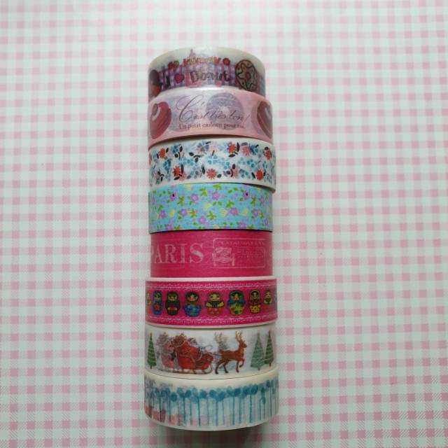 

washi tape sample for scrapbook and journal ( per meter )