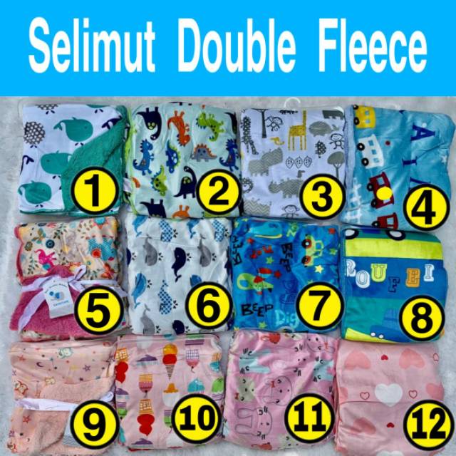 Selimut Carter Double Fleece , Selimut Bayi Double Fleece Lembut