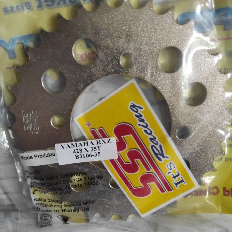 Gear Belakang SSS 428 28 30 31 32 33 34 35 36 37 38 39 40 RXZ RXKing Jupiter Vega MX FIZR-SSS 428-35