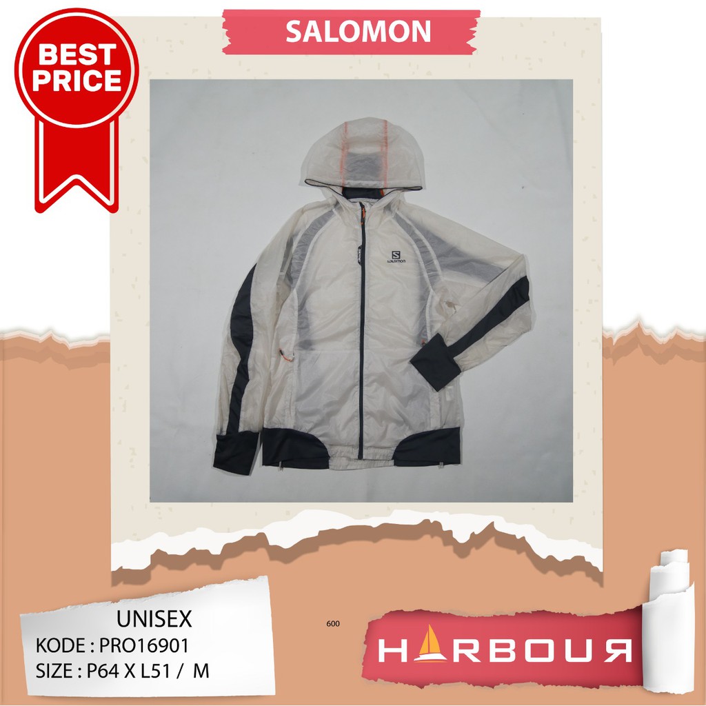 SALOMON Jaket Gunung Outdoor Sport Running Second Original Waterproof Windproof PRO16901