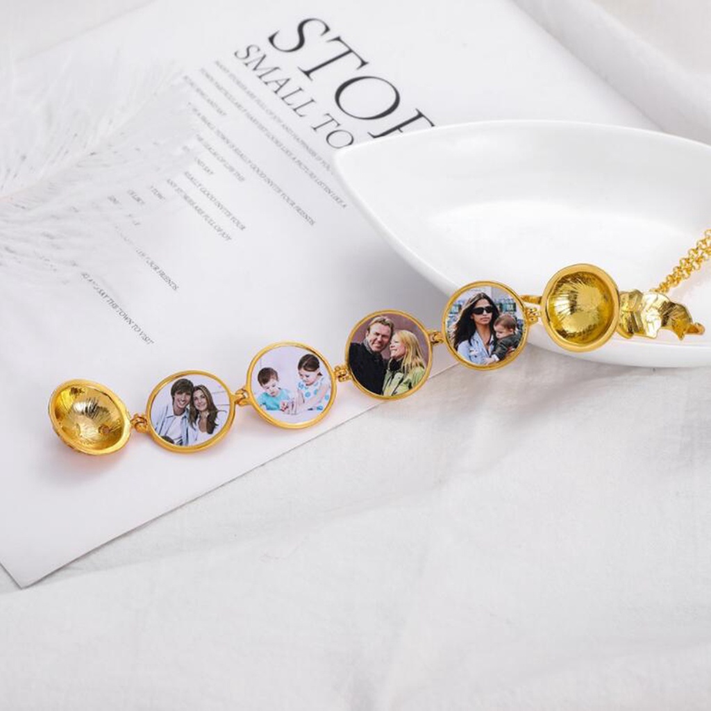Hu Hu Hu Hu Hu Alat Bantu Pasang Kacamata♡ Kalung Liontin Locket Aromaterapi 4 Lapis Bahan Alloy Gaya Retro Untuk Wanita