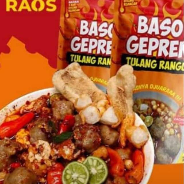 

Baso geprek tulang rangu