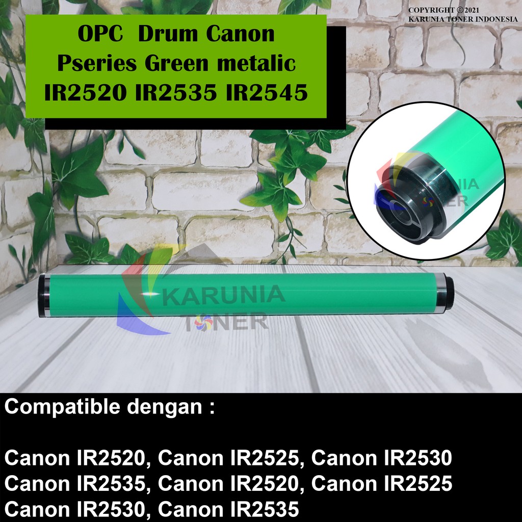 OPC Drum For Canon IR2520 IR2525 IR2530 IR2535 IR 2520 2525 2530 Green Metalic